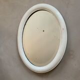 Old oval and beveled mirror 51x66cm