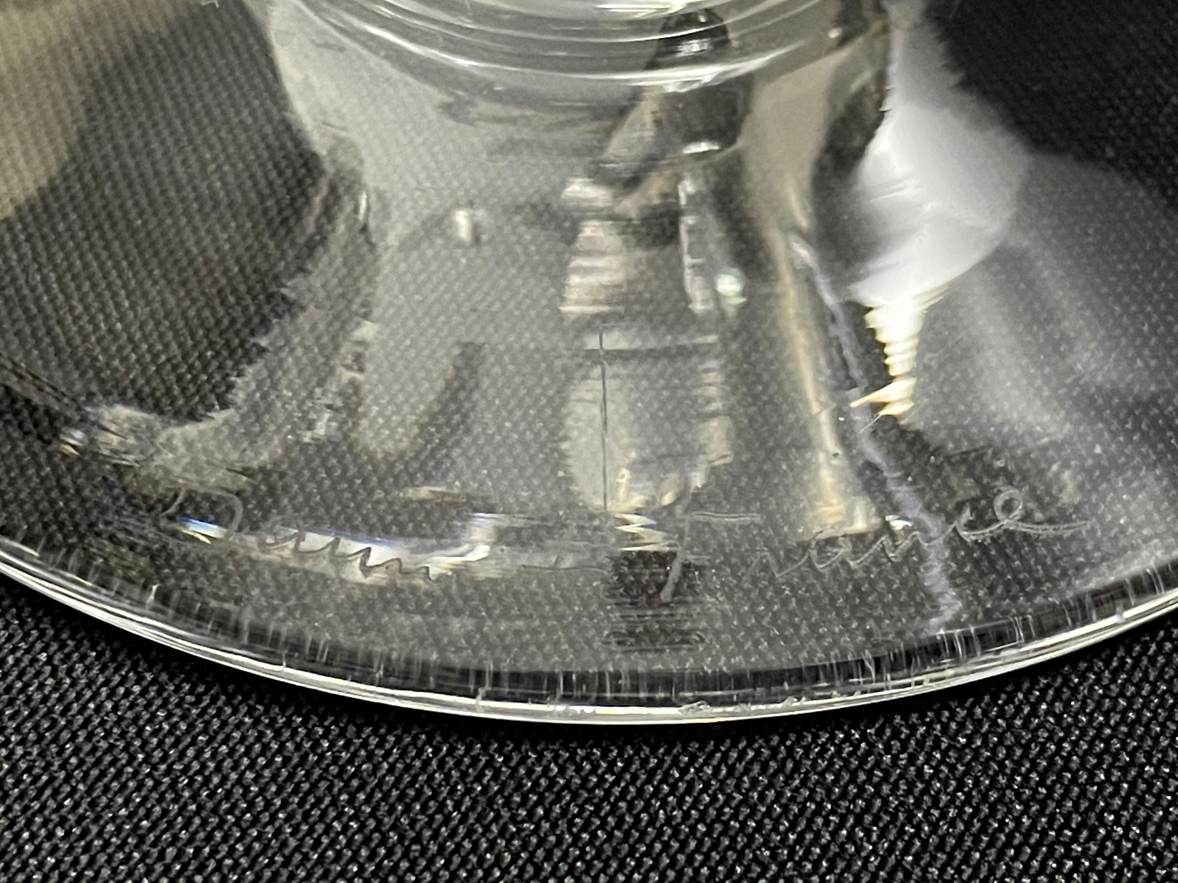 Daum vase, crystal blown and worked hot