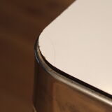 Table from the 70's formica in white and stainless steel