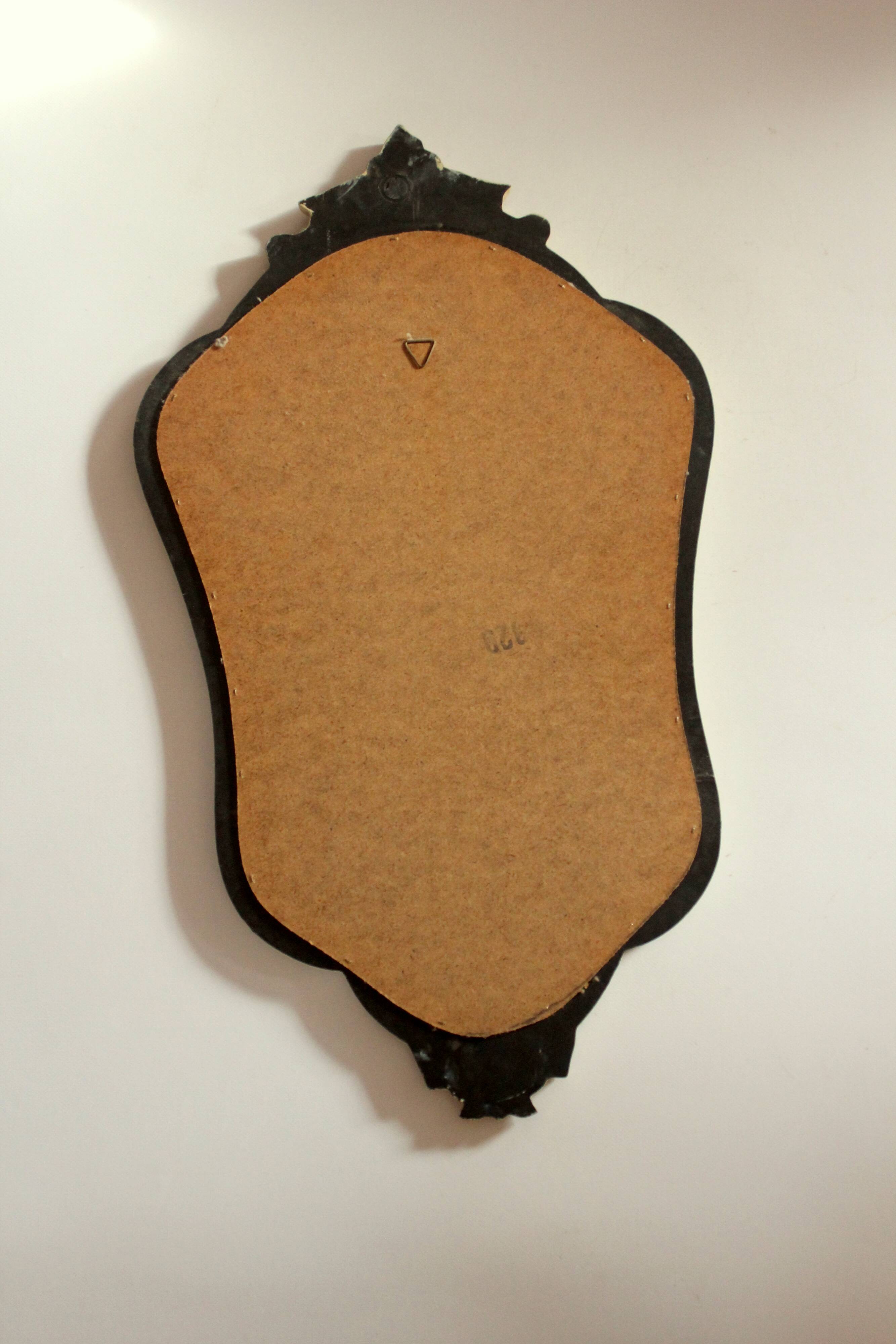 Miroir mural florentin en bois - vintage