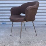 1970s tweed conference chair