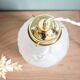 Art Deco table lamp with flowers and leaves