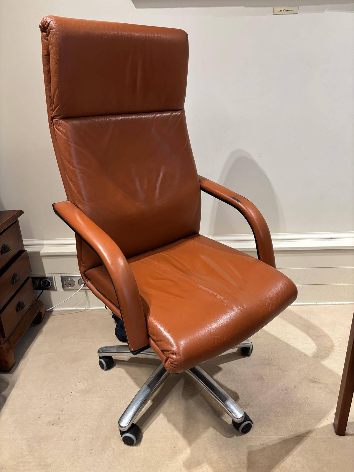 Leather office chair