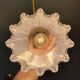 Suspension tulipe vintage en verre holophane (2)