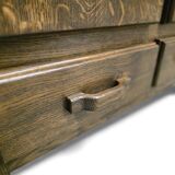 Vintage XL wooden buffet / sideboard / midboard