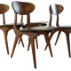 Set of 4 AWA dining chairs Louis van Teeffelen 'Ottersum'