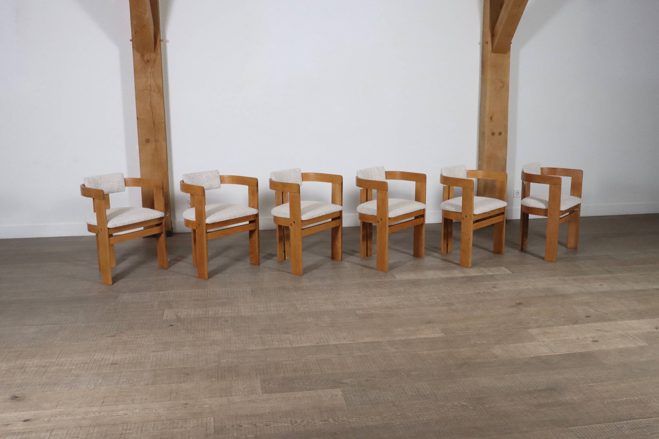 Pigreco Dining Chairs By Afra & Tobia Scarpa With Bentwood Frames, Set Of S