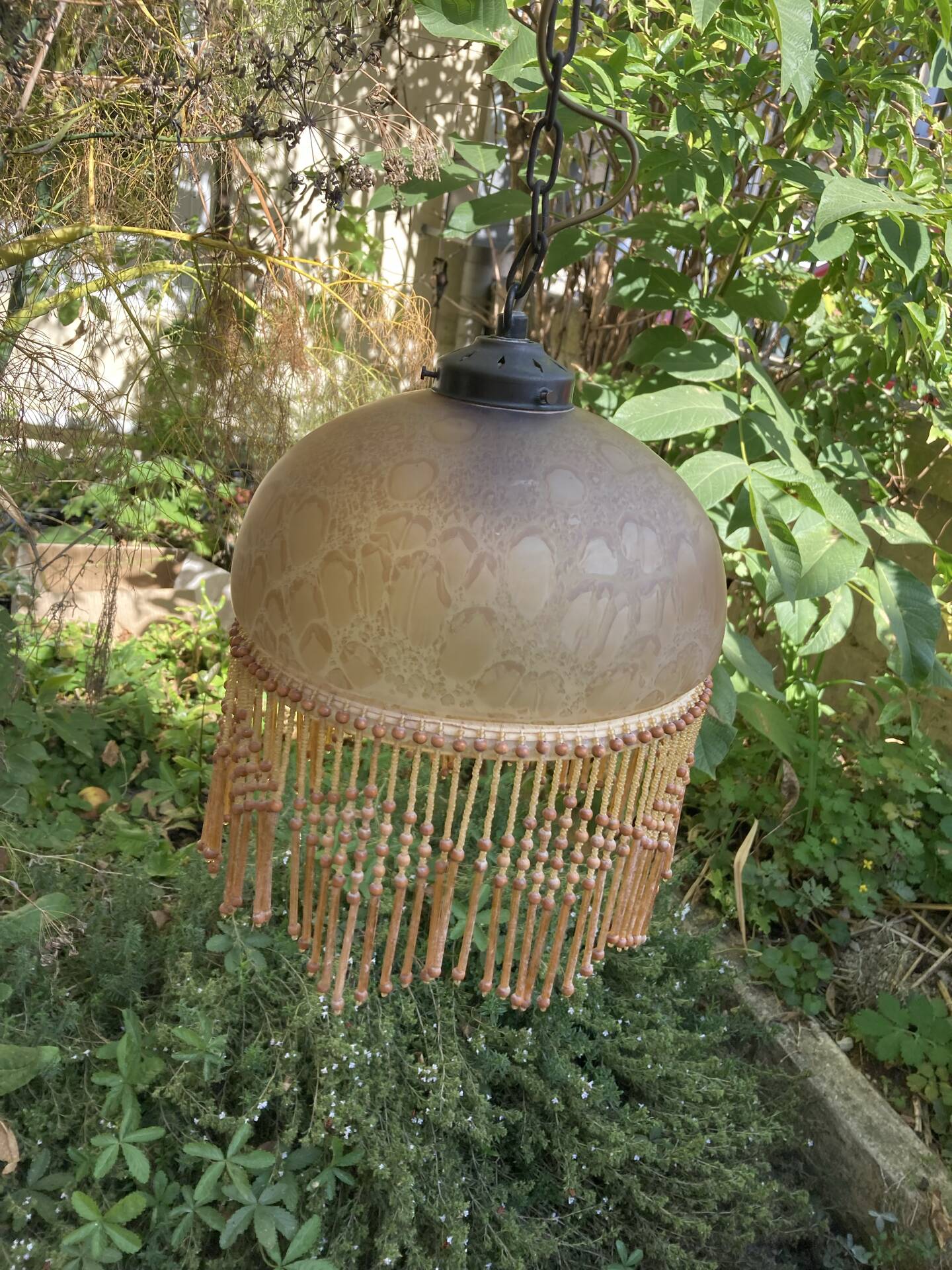 Chandelier with pendants from the 1920s