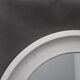 1970s Italian Round Aluminium Mirror