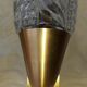 Paire d'appliques laiton et verre