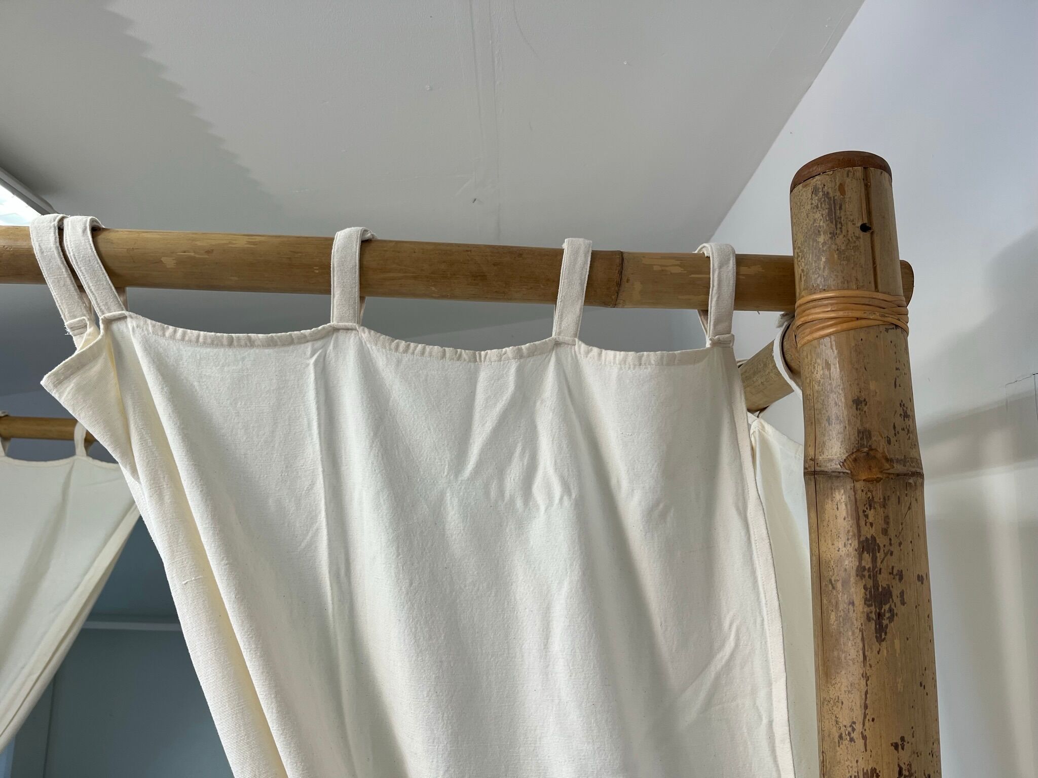 Tabby bamboo canopy bed