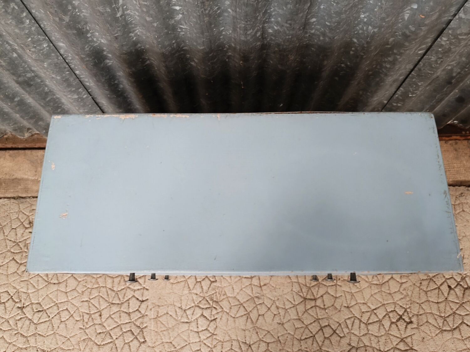 Small vintage blue chest of drawers