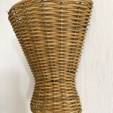 Pair of 60s rattan wall lights