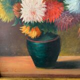 Peinture de fleurs ancienne