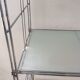 Vintage stainless steel shelf from the 70s