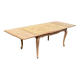 Table à manger Louis XV extensible rénovée en bois brut
