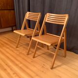 A pair of folding chairs, Netherlands, 1970s.