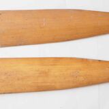 Pair of wooden paddles