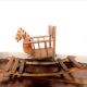 Wooden rocking horse circa 1950