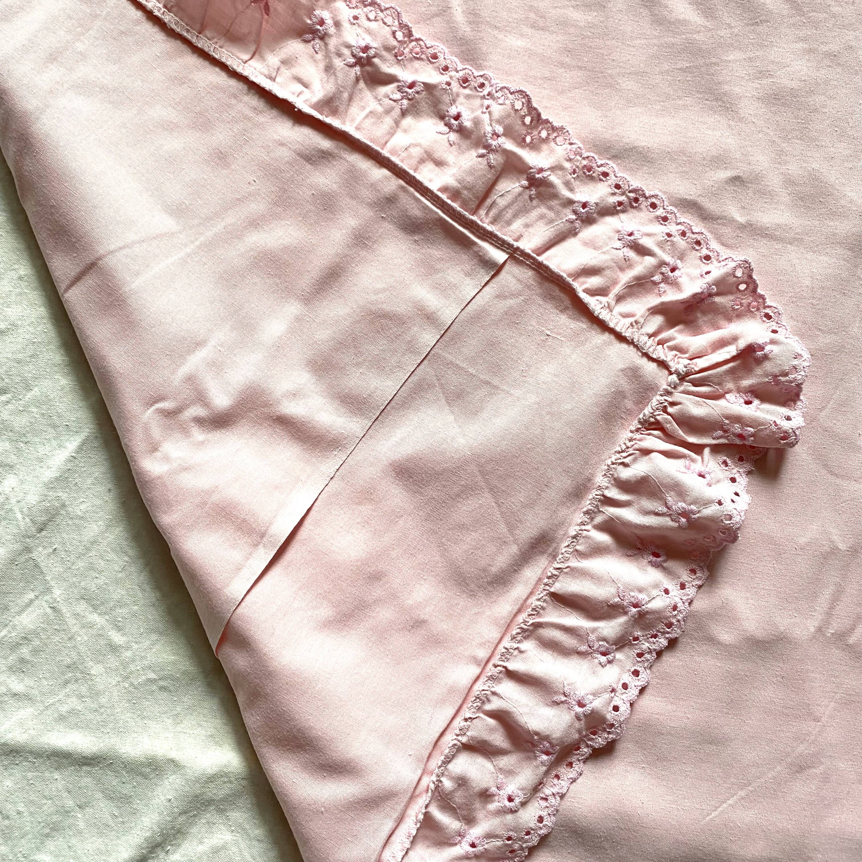Pair of pillowcases with embroidery