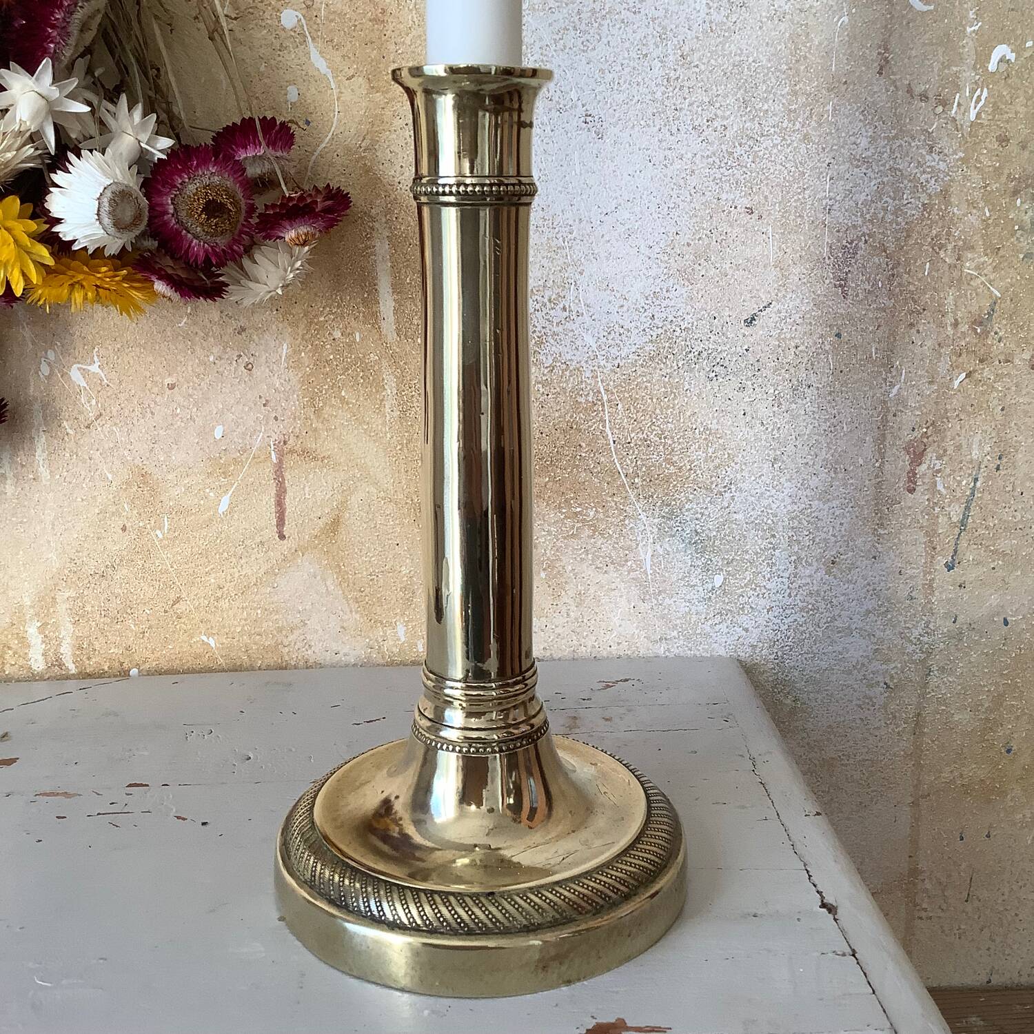 Brass candle holder