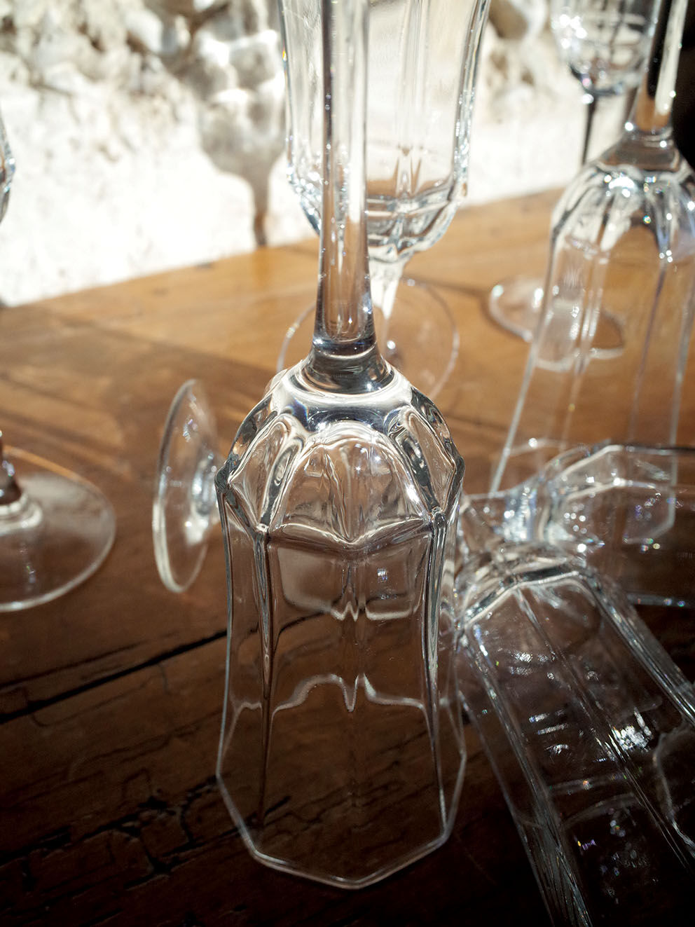 Set of 8 champagne flutes