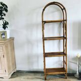 Rattan bookcase