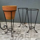 Wrought iron plant support/door