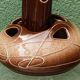 Ceramic vase, flower holder, ikebana, signed, 1960s