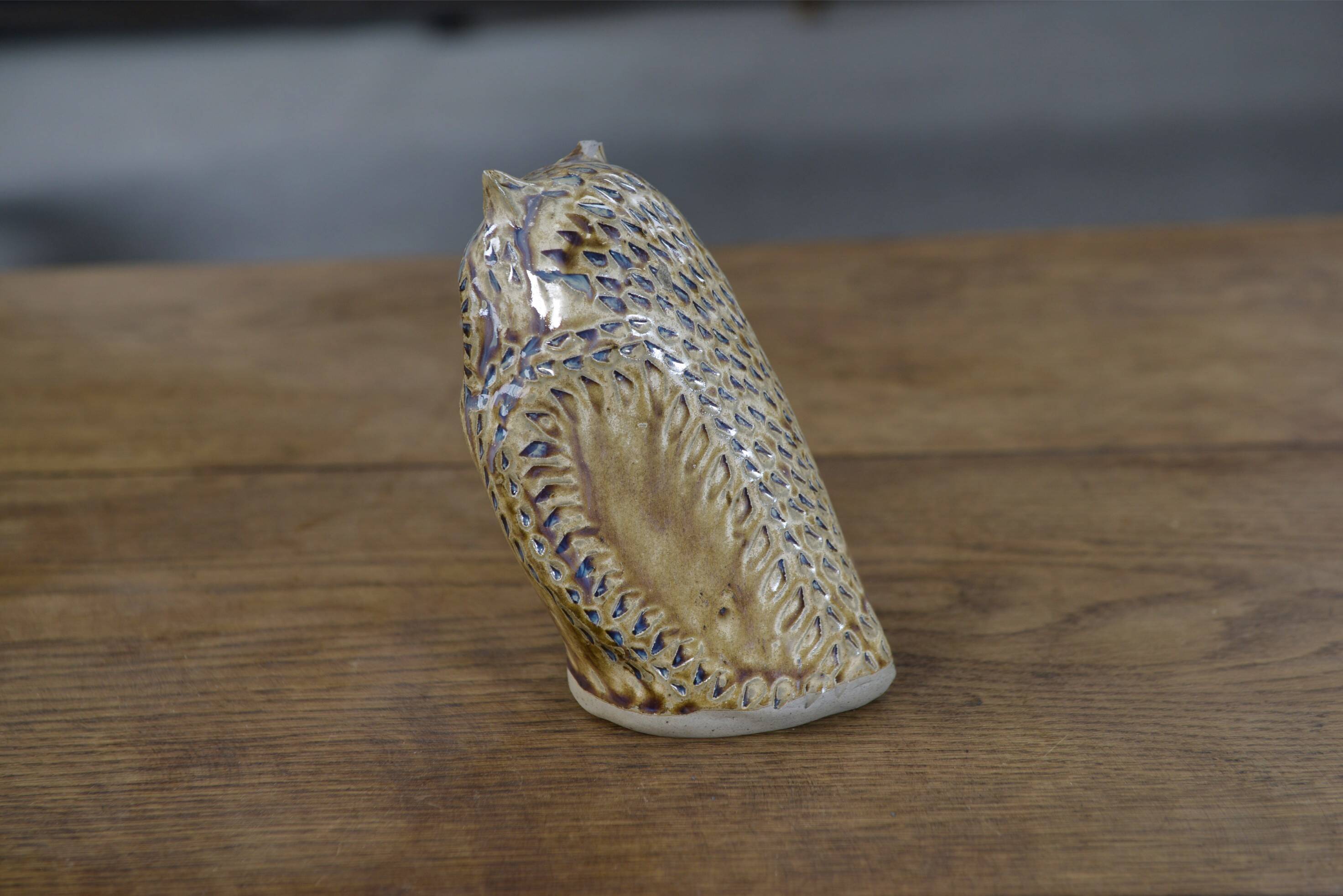 Glazed stoneware owl by Judy Taylor