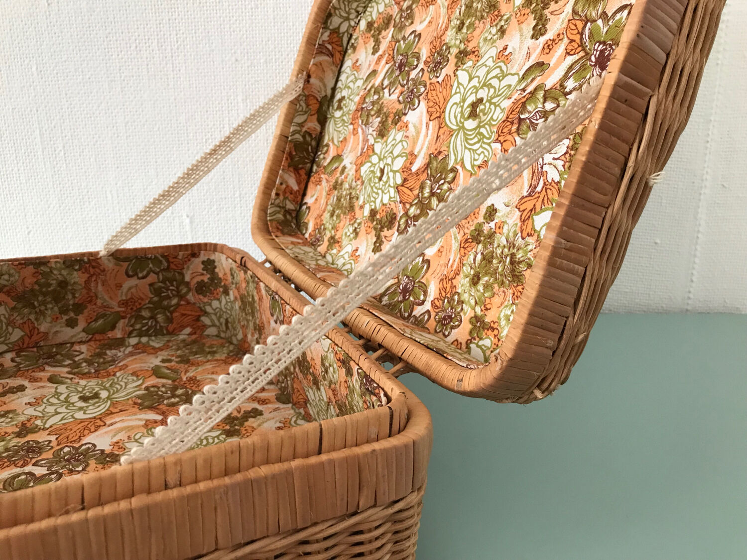 Vintage wicker case