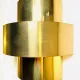 Gold Coloured Layered Wall Lamp By Anvia Nederland, The Netherlands, 1960S