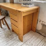 1970s pine desk