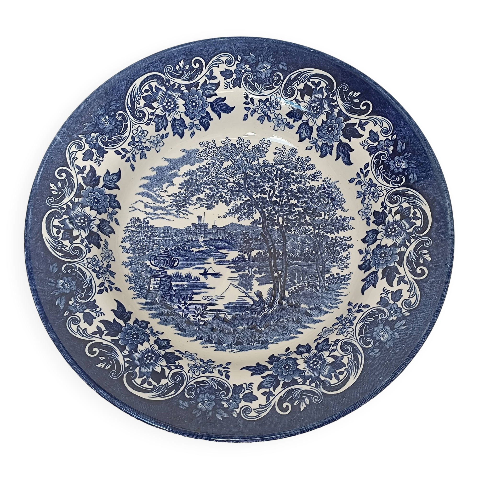 English Staffordshire soup plate