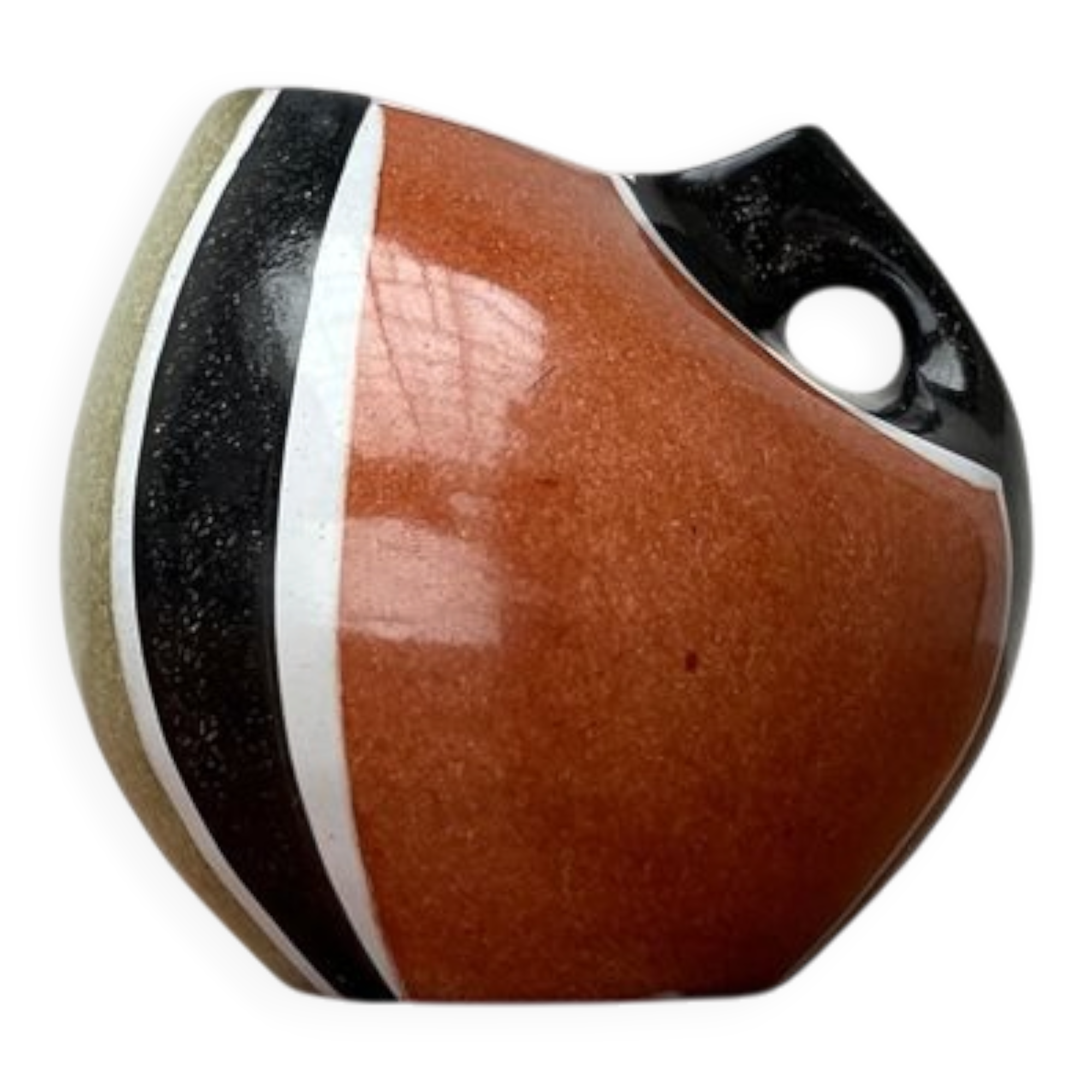 German ceramic vase from the mid-century by Krösselbach Keramik, 1960s.