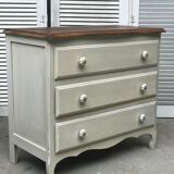 Old White chest of drawers