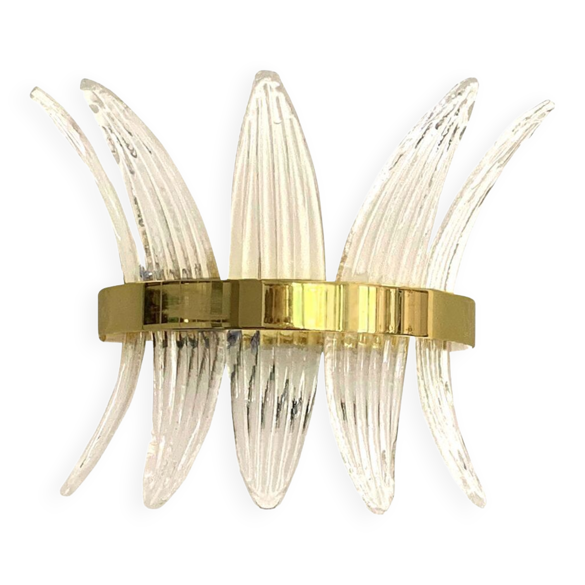 Ring “palmette” murano glass wall sconce