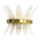Ring “palmette” murano glass wall sconce
