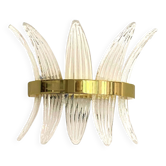 Ring “palmette” murano glass wall sconce