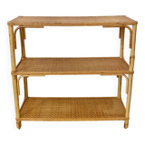 vintage rattan shelf