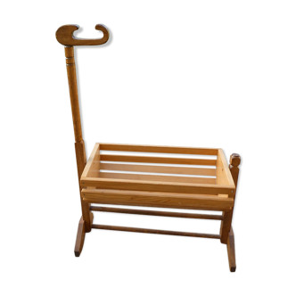 Vintage rocking doll bed cradle