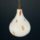 Murano opaline glass pendant lamp from the mid-century by Stilnovo, 1950s.