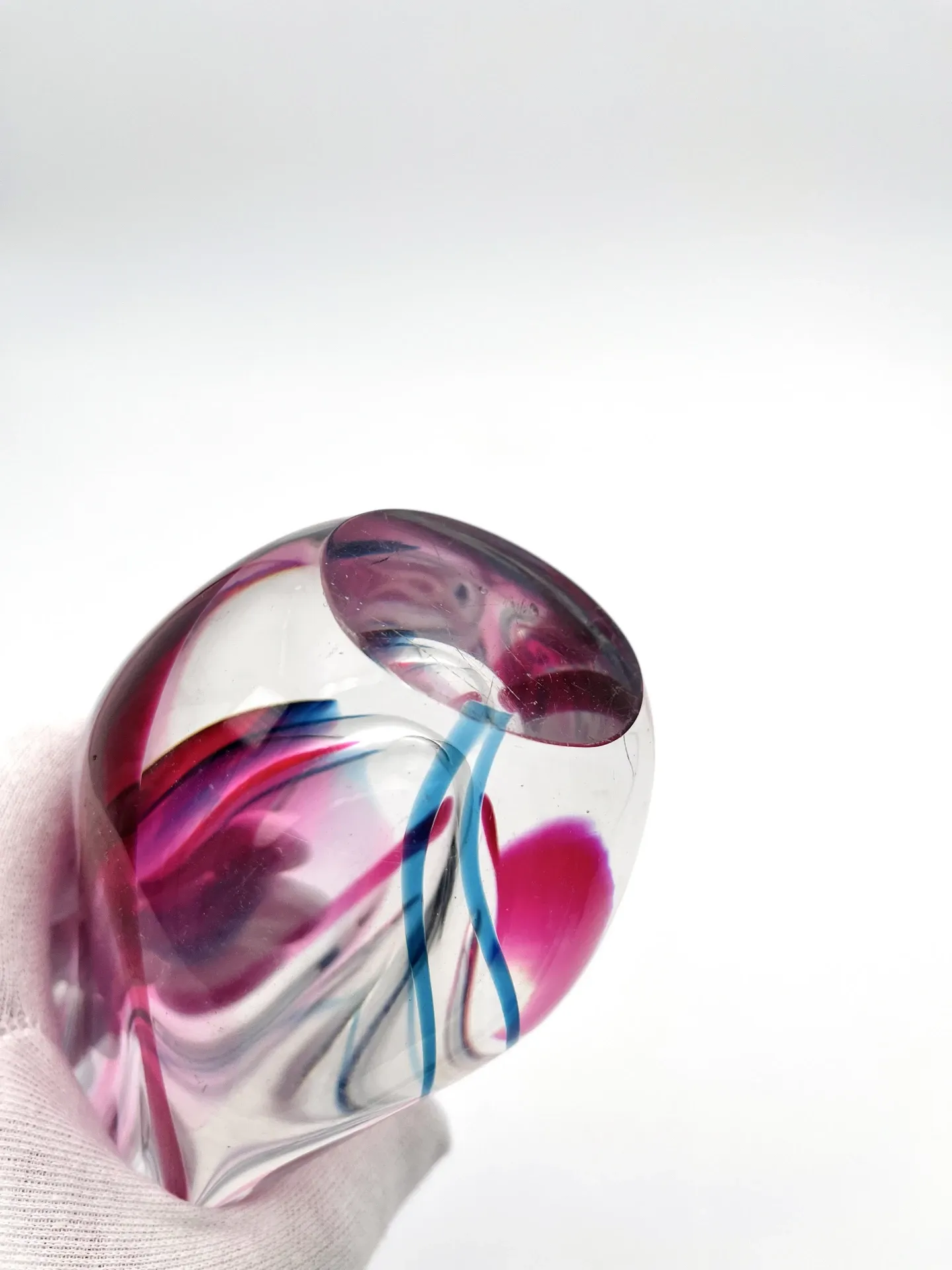 Large Crystal Vase Max Verboeket Kristalunie Maastricht 32cm 1.6kg