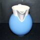 Pitcher vintage in earthenware from Villeroy & Boch Orléans blue decor 1950