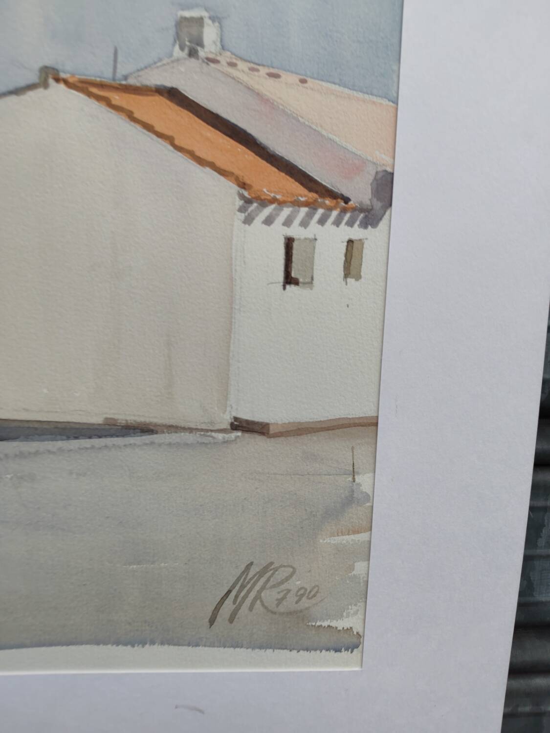 Watercolour by Michel Roubille, 1990.