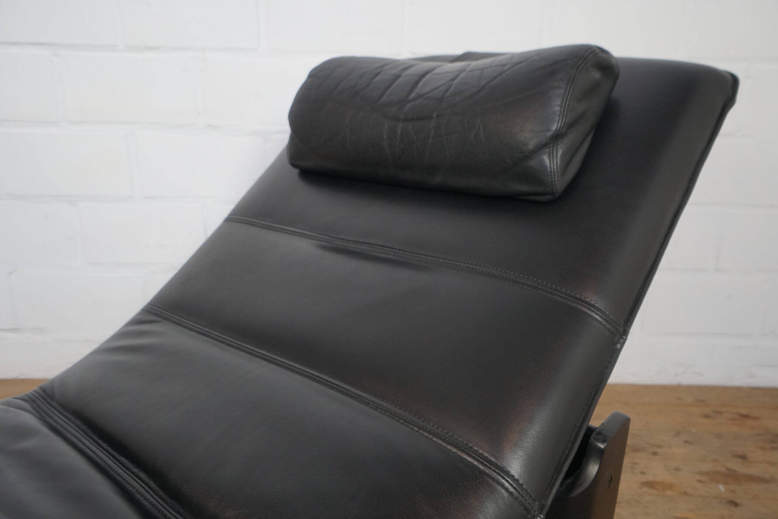 Fauteuil lounge réglable en cuir italien