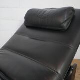 Fauteuil lounge réglable en cuir italien