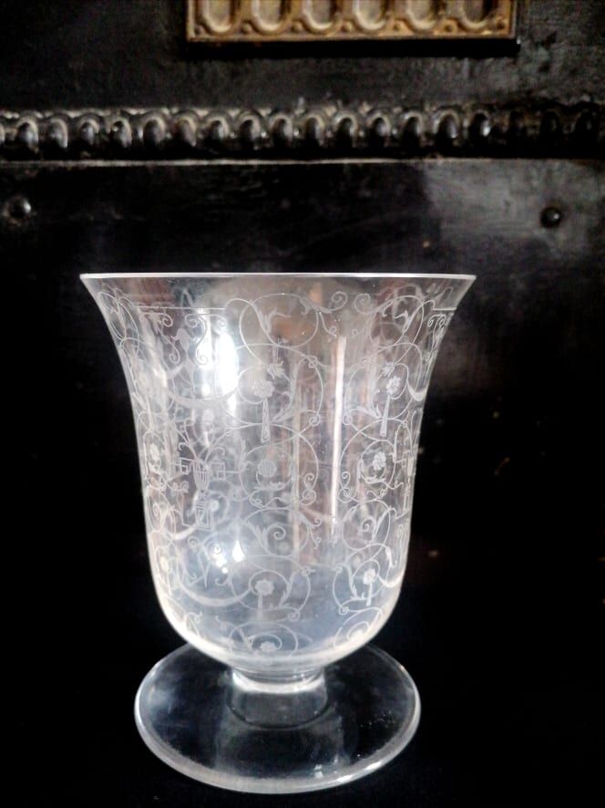 Baccarat vase Michelangelo art deco