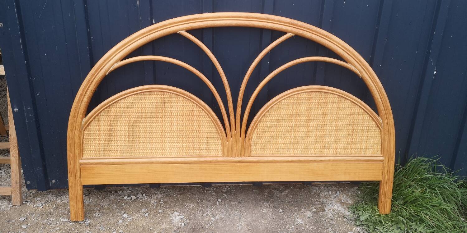 Rattan headboard