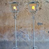 Wrought iron floor lamp